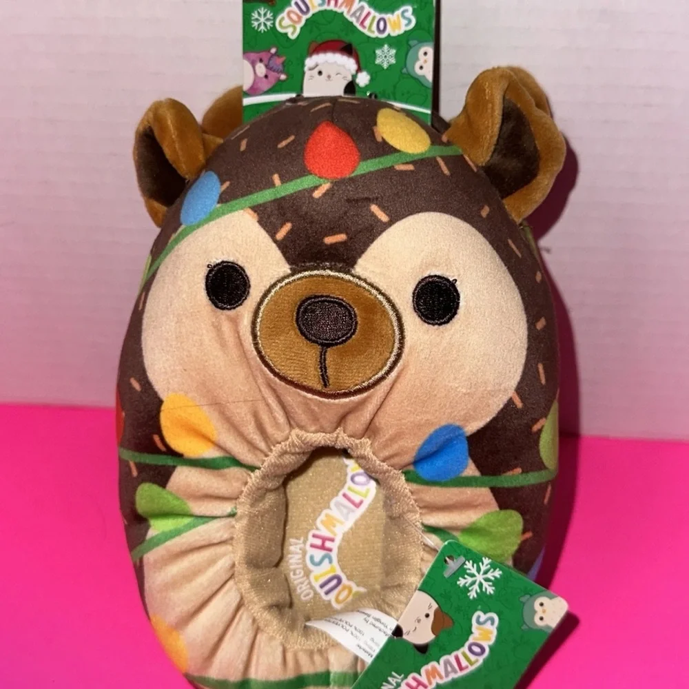 Originally Squishmallows Christmas Slippers Reindeer Lights Size 11/12 YOUTH A16